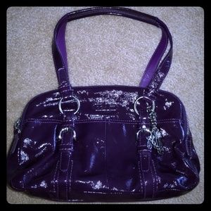Coach purple shoulder bag